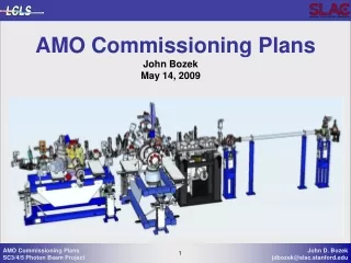 AMO Commissioning Plans