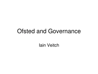 Ofsted and Governance