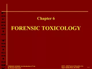 FORENSIC TOXICOLOGY
