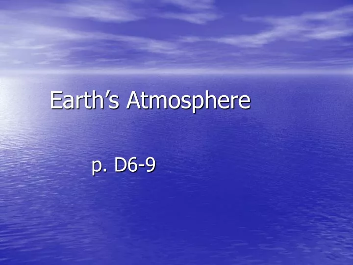 earth s atmosphere