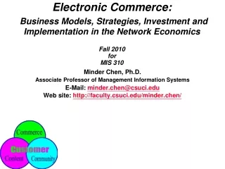 Minder Chen, Ph.D. Associate Professor of Management Information Systems