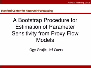 A Bootstrap Procedure for Estimation of Parameter Sensitivity from Proxy Flow Models