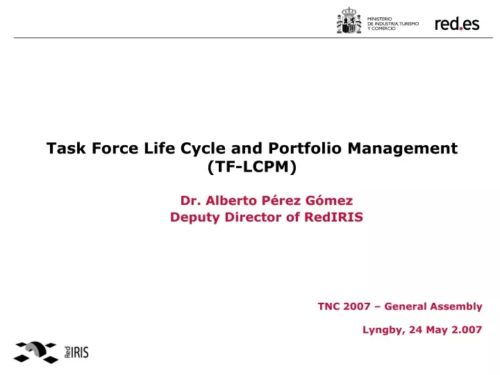 task force life cycle and portfolio management tf lcpm