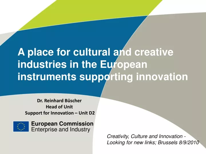 a place for cultural and creative industries