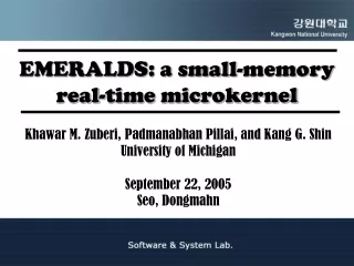 EMERALDS: a small-memory real-time microkernel