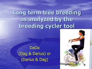 Long term tree breeding as analyzed by the breeding cycler tool
