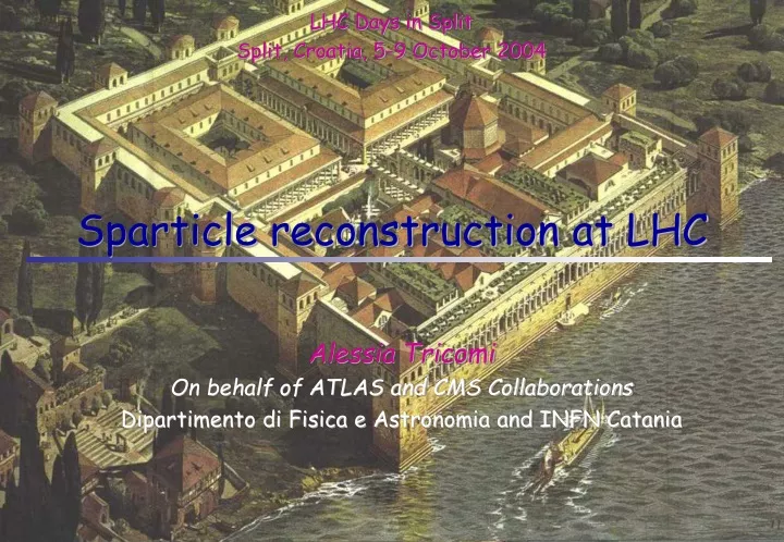 sparticle reconstruction at lhc