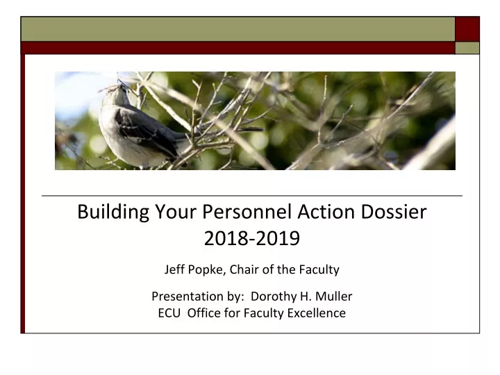 building your personnel action dossier 2018 2019