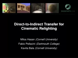 Direct-to-Indirect Transfer for Cinematic Relighting