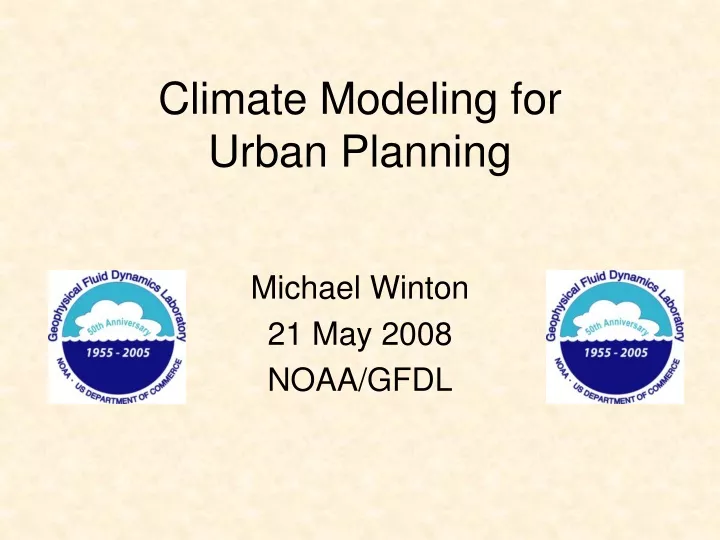 climate modeling for urban planning