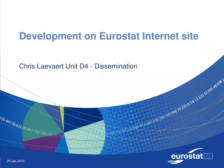 development on eurostat internet site