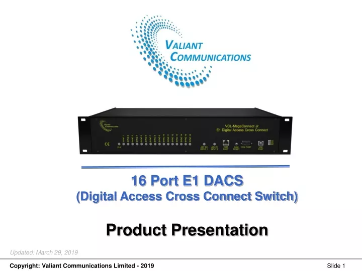 16 port e1 dacs digital access cross connect