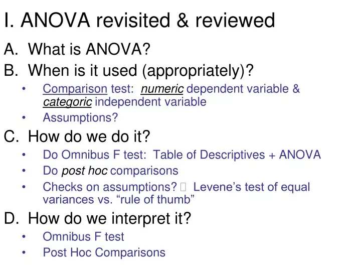 i anova revisited reviewed