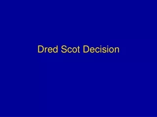 Dred Scot Decision