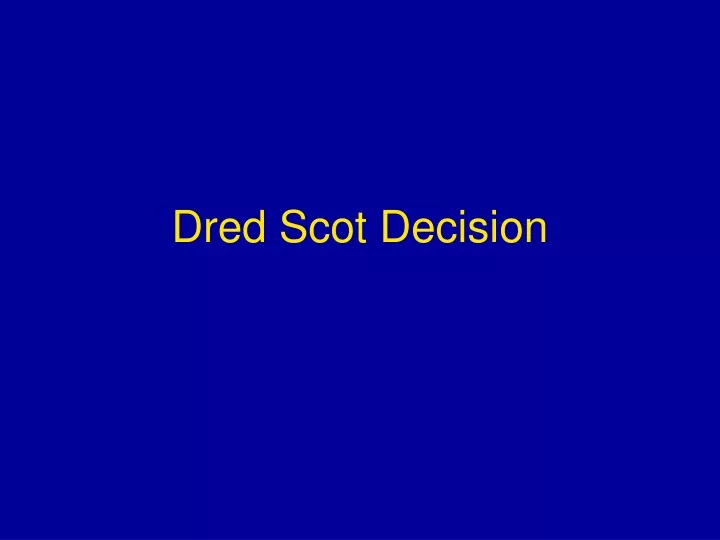 dred scot decision