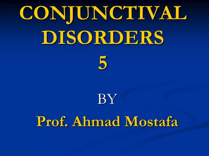 conjunctival disorders 5