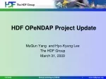 HDF OPeNDAP Project Update - slide 1