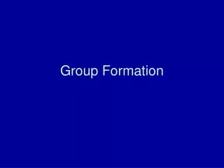 Group Formation