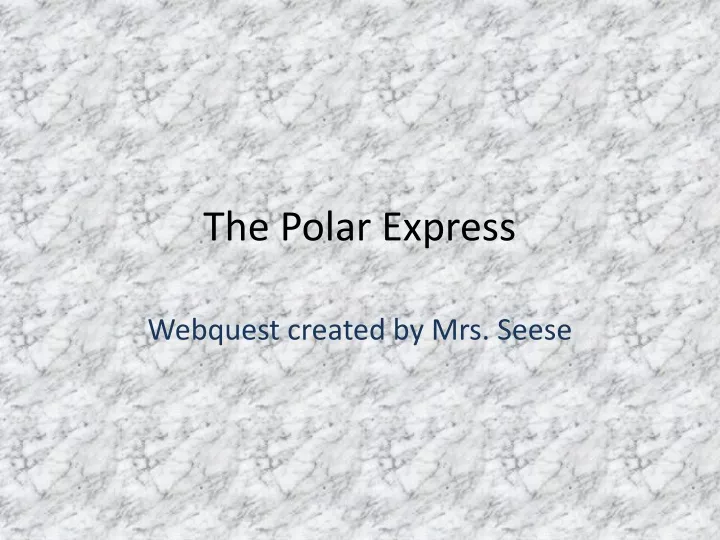 the polar express