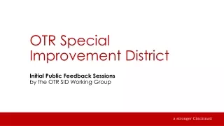 OTR Special Improvement District