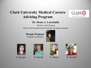 Clark University Medical Careers Advising Program
