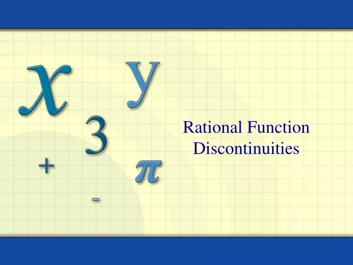 rational function discontinuities