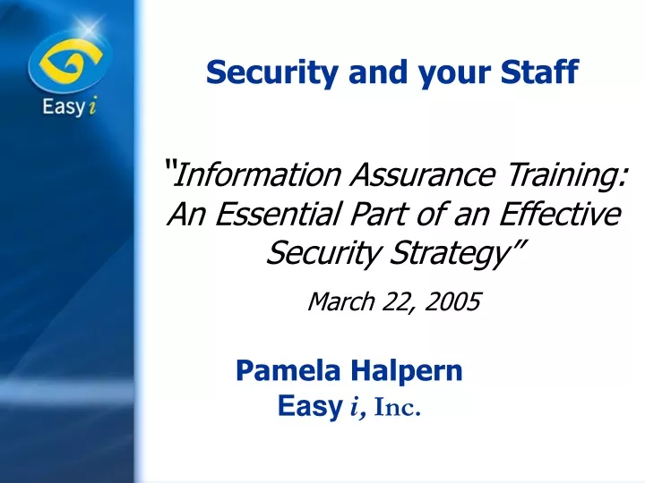 security and your staff information assurance