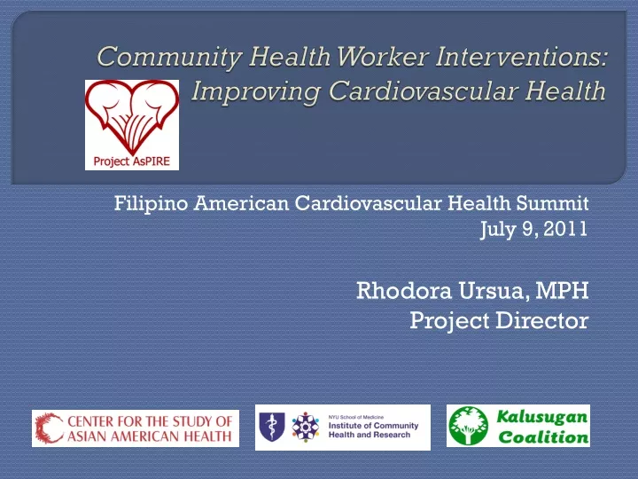 community health worker interventions improving cardiovascular health