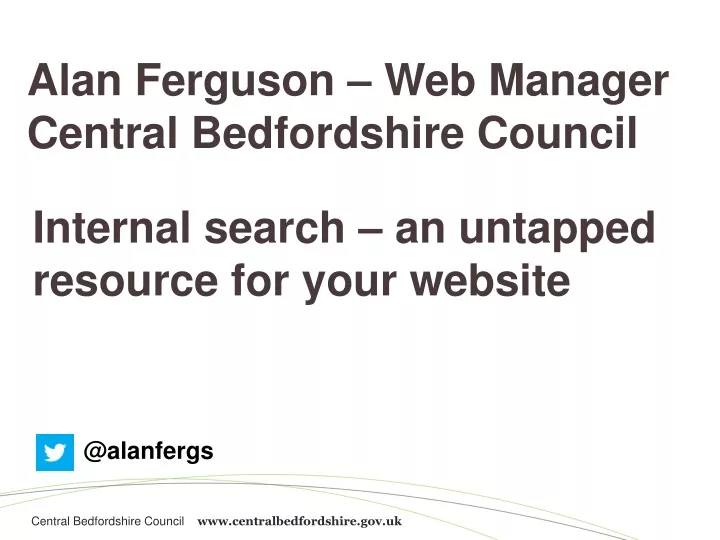 alan ferguson web manager central bedfordshire