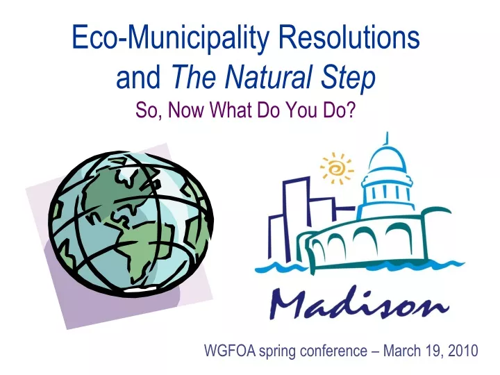 eco municipality resolutions and the natural step so now what do you do