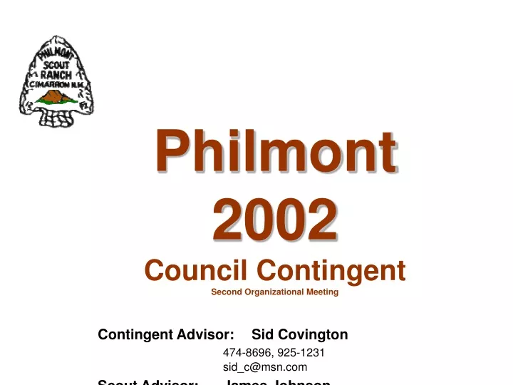 philmont 2002 council contingent second