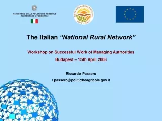 The Italian  “National Rural Network” Workshop on Successful Work of Managing Authorities