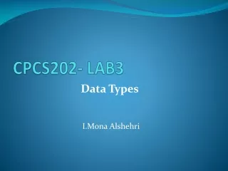 CPCS202- LAB3