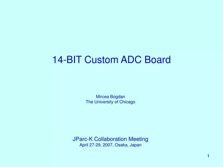 14 bit custom adc board