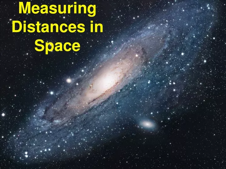 measuring distances in space