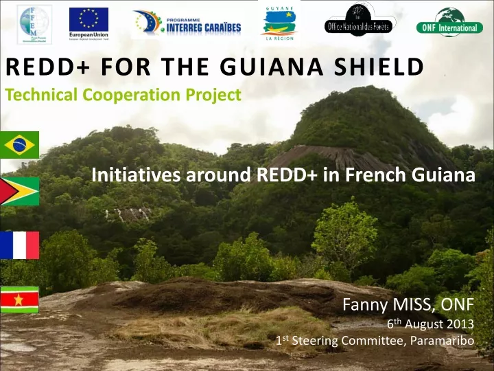 redd for the guiana shield technical cooperation project