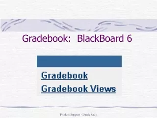 Gradebook:  BlackBoard 6