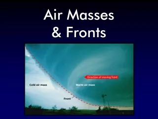 Air Masses  &amp; Fronts
