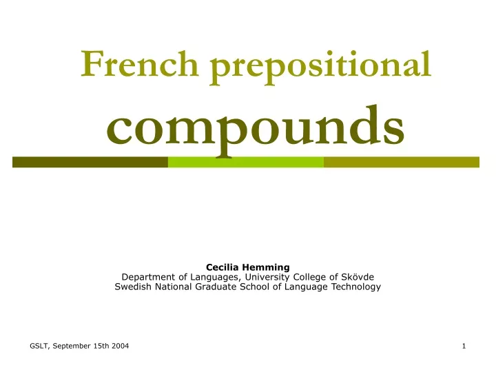 french prepositional compounds