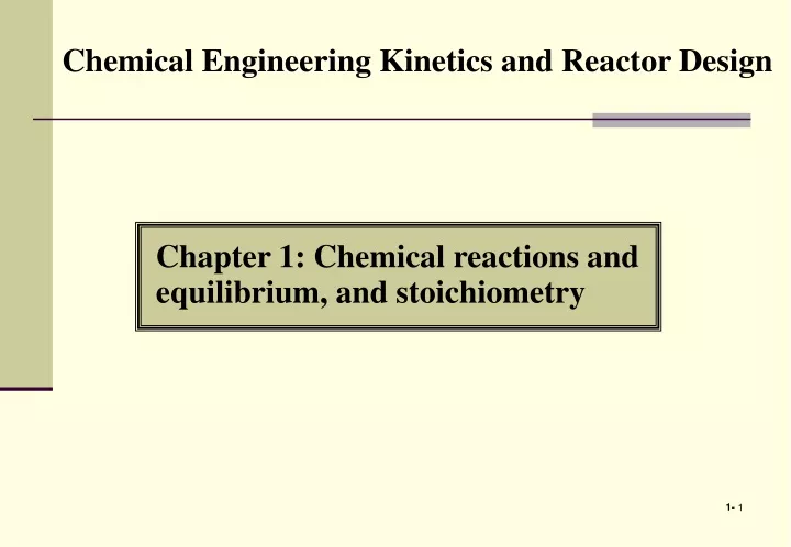 chapter 1 chemical reactions and equilibrium