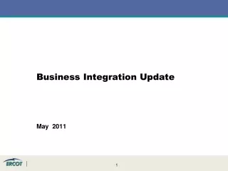 Business Integration Update