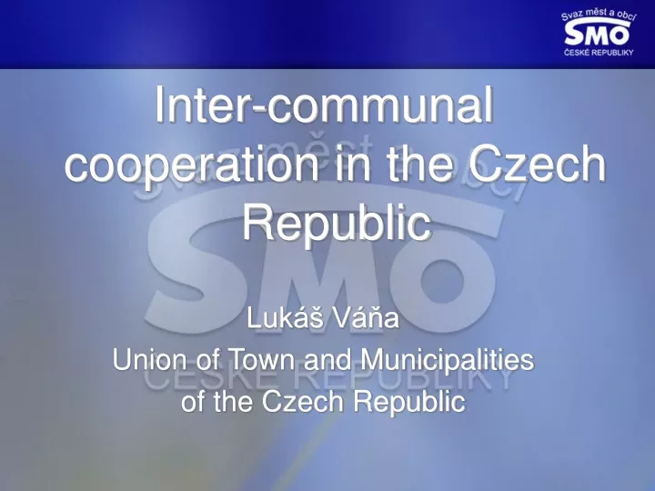 inter communal cooperation in the czech republic