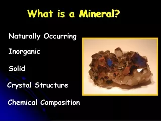 What is a Mineral?