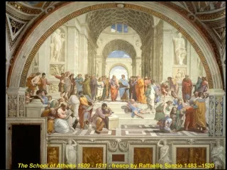 The School of Athens 1509 - 1511  - fresco by Raffaello Sanzio 1483 –1520