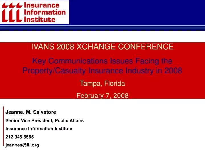 ivans 2008 xchange conference key communications