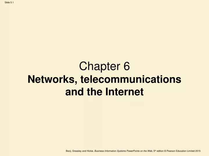 chapter 6 networks telecommunications