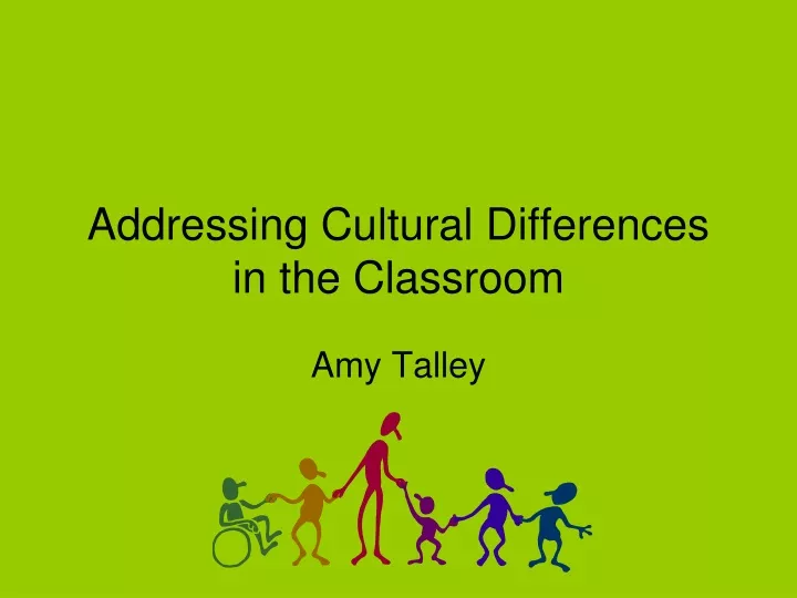 addressing cultural differences in the classroom