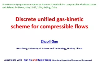 Discrete unified gas-kinetic scheme for compressible flows