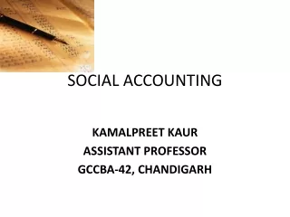 SOCIAL ACCOUNTING