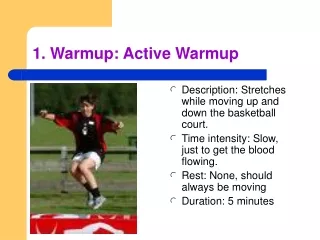1. Warmup: Active Warmup